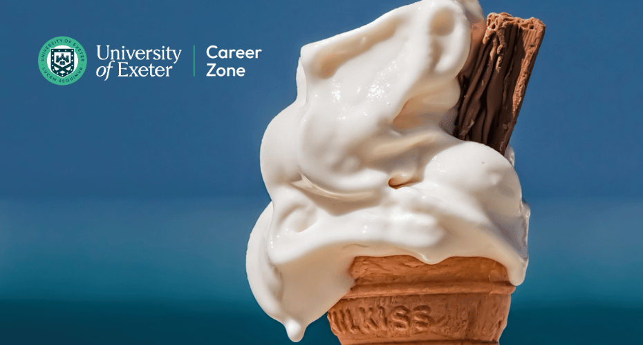 ice cream cone against a blue background