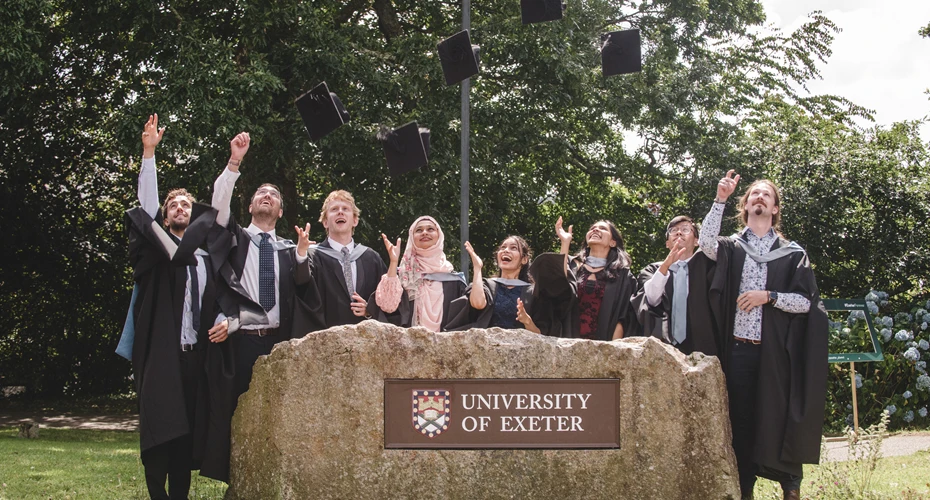 Graduates at Penryn Campus at the University of Exeter