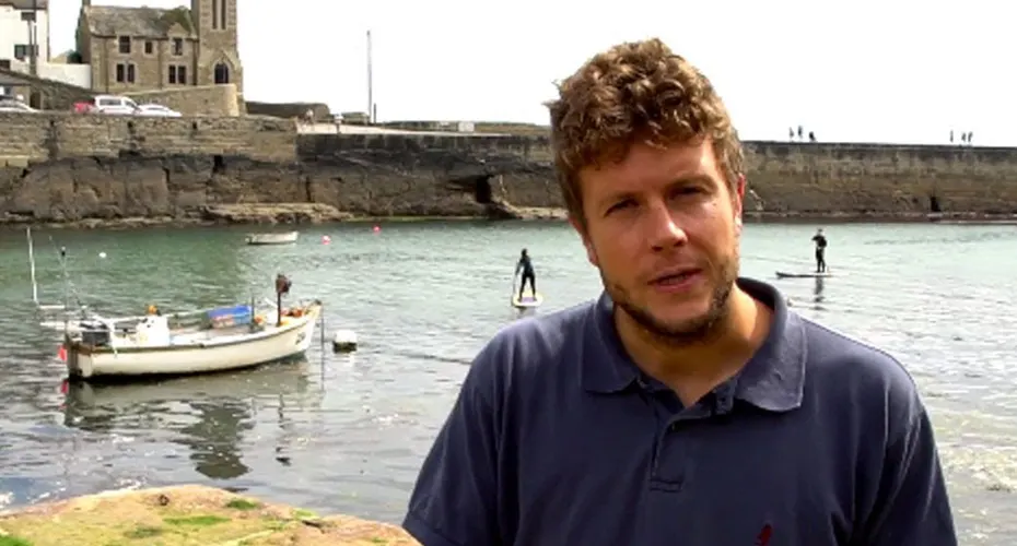 Tomas Chaigneau at a harbourside
