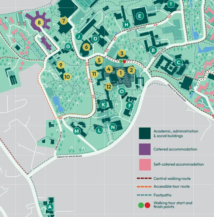 Streatham Campus Map
