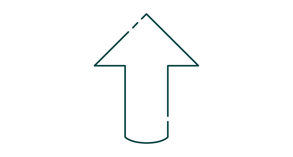 Arrow pointing up icon