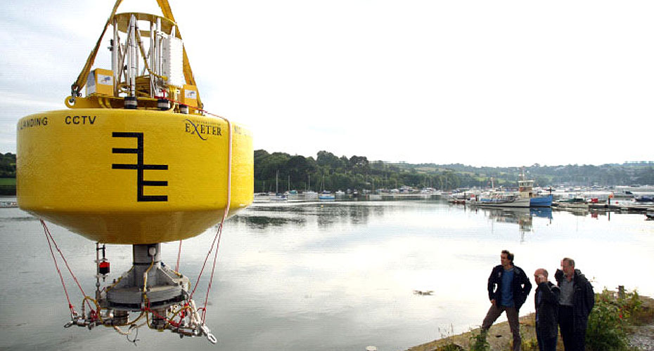 Marine instrumentation carried over harbour