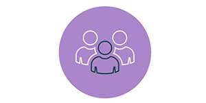 Purple people icon