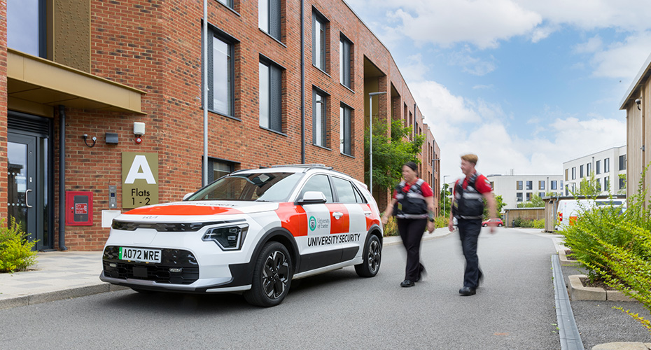 University security team on campus