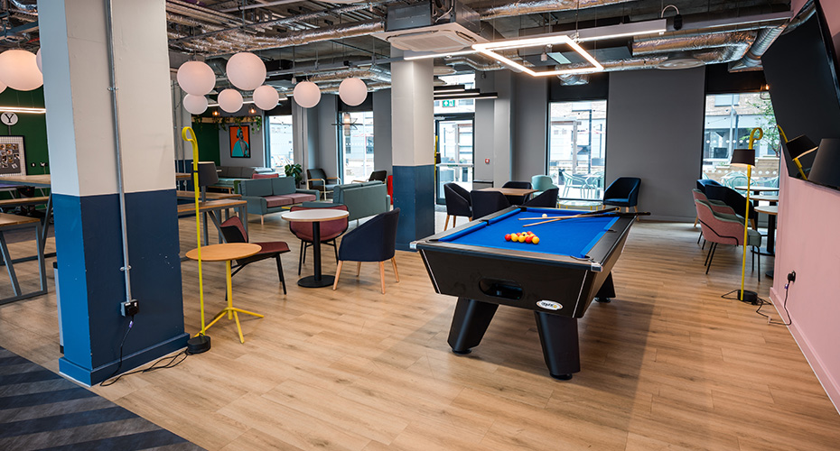 Games room at the Depot