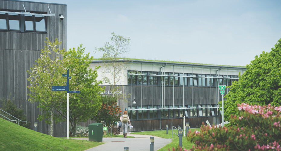 External shot of Peter Lanyon Building.