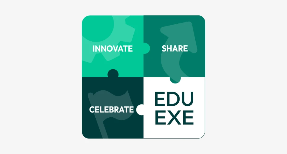 EduExe brand graphic