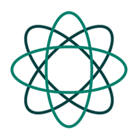Logo representing a community atom infographic.