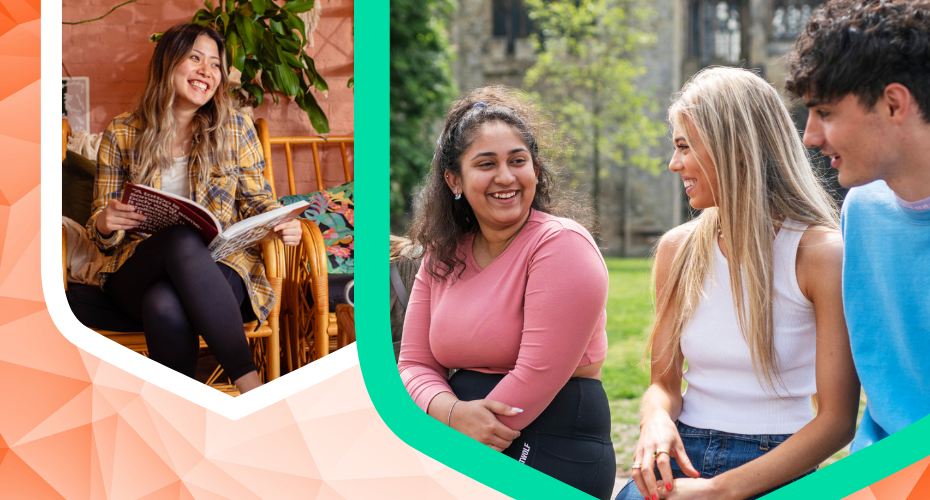 Images of people on campus