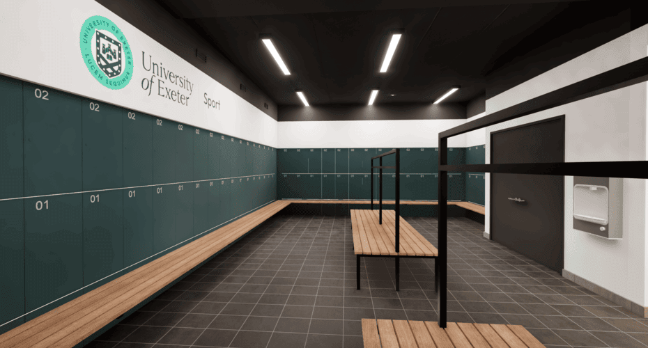 Duckes Meadow image of the internal large changing room